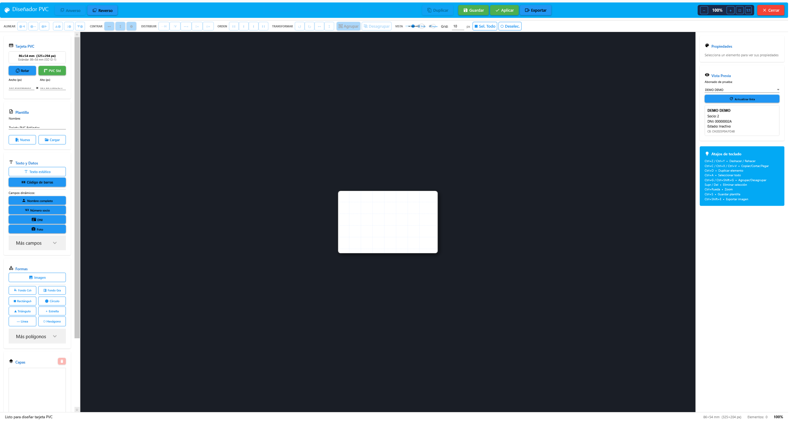 Diseñador de Carnets